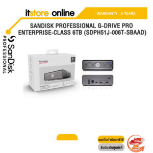 SANDISK PROFESSIONAL G-DRIVE PRO ENTERPRISE-CLASS 6TB (SDPH51J-006T-SBAAD)ประกัน 5 YEARS/BY ITSTORE-ONLINE