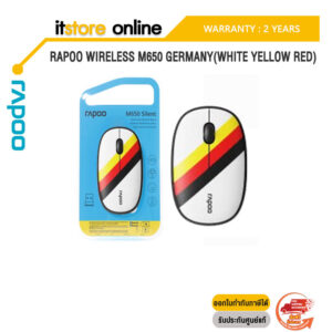 RAPOO WIRELESS M650 GERMANY(WHILTE YELLOW RED)/ประกัน 2 YEARS/BY ITSTORE-ONLINE
