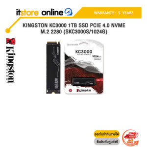 KINGSTON KC3000 1TB SSD PCIE 4.0 NVME M.2 2280 (SKC3000S/1024G)/ประกัน 5 YEARS/BY ITSTORE-ONLINE