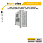 CASE CORSAIR iCUE 4000X RGB WHITE TEMPERED GLASS PANEL 3 x FAN RGB MID-TOWER (CC-9011205-WW)ประกัน 2 YEARS/BY ITSTORE-ONLINE