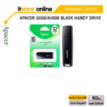 APACER 32GBAH336 BLACK HANDY DRIVE/ประกัน LT/BY ITSTORE-ONLINE
