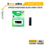 APACER 64GB/AH336 BLACK HANDY DRIVE/ประกัน LT/BY ITSTORE-ONLINE
