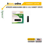 APACER 64GB/AH355 USB 3.1/3.2 HANDY DRIVE/ประกัน LT/BY ITSTORE-ONLINE