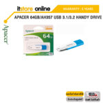 APACER 64GB/AH357 USB 3.1/3.2 HANDY DRIVE/ประกัน 5 YEARS/BY ITSTORE-ONLINE