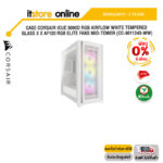 [ผ่อน 0% 6 ด.]CASE CORSAIR iCUE 5000D RGB AIRFLOW WHITE TEMPERED GLASS 3 x AF120 RGB ELITE FANS MID-TOWER (CC-9011243-WW)ประกัน 2 YEARS/BY ITSTORE-ONLINE
