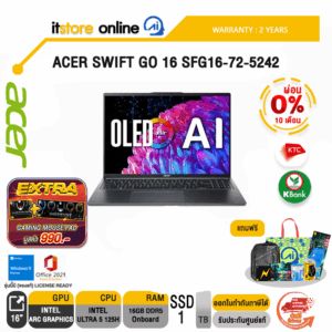 [ผ่อน 0% 10 ด.]ACER SWIFT GO 16 SFG16-72-5242/ประกัน 2 YEARS/BY ITSTORE-ONLINE