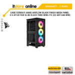 CASE CORSAIR 2000D AIRFLOW BLACK FINISH MESH PANEL 3 x AF120 RGB SLIM BLACK FANS MINI-ITX (CC-9011246-WW)/ประกัน 2 YEAR/BY ITSTORE-ONLINE