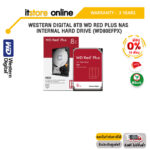 [ผ่อน 0% 10 ด.]WESTERN DIGITAL 8TB WD RED PLUS NAS INTERNAL HARD DRIVE (WD80EFPX)/ประกัน 3 Years/BY ITSTORE-ONLINE