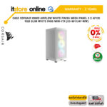 [ผ่อน 0% 6 ด.]CASE CORSAIR 2000D AIRFLOW WHITE FINISH MESH PANEL 3 x AF120 RGB SLIM WHITE FANS MINI-ITX (CC-9011247-WW)/ประกัน 2 Year/BY ITSTORE-ONLINE