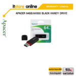 APACER 64GB/AH333 BLACK HANDY DRIVE/ประกัน LT/BY ITSTORE ONLINE