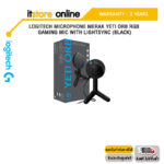 LOGITECH MICROPHONE MERAK YETI ORB RGB GAMING MIC WITH LIGHTSYNC (BLACK)ประกัน 2 YEARS/BY ITSTORE-ONLINE
