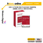 HDD 10 TB WD RED PLUS NAS 7200RPM, 256MB, SATA-3 (WD101EFBX)/ประกัน 3 Years/BY ITSTORE-ONLINE