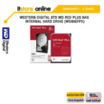 WESTERN DIGITAL 8TB WD RED PLUS NAS INTERNAL HARD DRIVE (WD80EFPX)/ประกัน 3 Years/BY ITSTORE-ONLINE