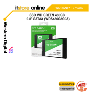 SSD WD GREEN 480GB - 2.5" SATA3 (WDS480G3G0A)ประกัน 3 YEARS/BY ITSTORE-ONLINE