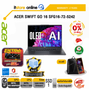 [ผ่อน 0% 10 ด.]ACER SWIFT GO 16 SFG16-72-5242/ประกัน 2 YEARS/BY ITSTORE-ONLINE