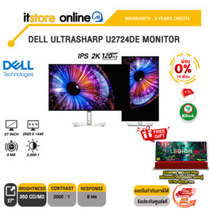 [ผ่อน 0% 10 ด.]DELL ULTRASHARP U2724DE MONITOR(IPS/120Hz)/ประกัน 3 Years Onsite/BY ITSTORE ONLINE