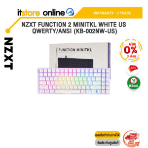 [ผ่อน 0% 3 ด.] NZXT FUNCTION 2 MINITKL WHITE US QWERTY/ANSI (KB-002NW-US)/ประกัน 2 Year/BY ITSTORE-ONLINE