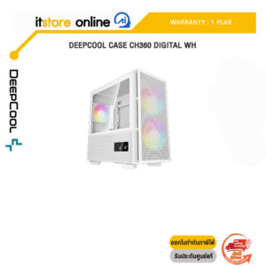 Deepcool Case CH360 DIGITAL WH/ประกัน 1 Year/ประกัน 1 Year/BY ITSTORE-ONLINE