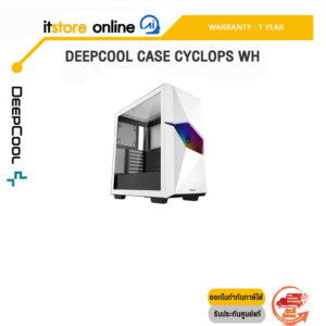 Deepcool Case CYCLOPS WH/ประกัน 1 Years/BY ITSTORE-ONLINE