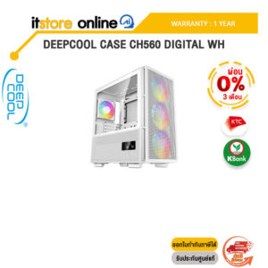 [ผ่อน 0% 3 ด.] Deepcool Case CH560 DIGITAL WH /ประกัน 1 Year/BY ITSTORE-ONLINE