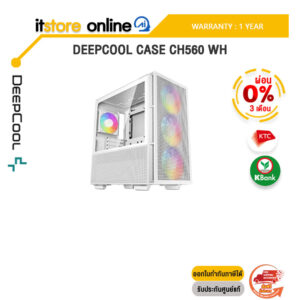 [ผ่อน 0% 3 ด.]Deepcool Case CH560 WH/ประกัน 1 Year/BY ITSTORE-ONLINE