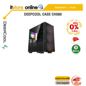 [ผ่อน 0% 3 ด.]Deepcool Case CH560/ประกัน 1 Year/BY ITSTORE-ONLINE