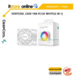 DEEPCOOL CASE FAN FC120 WHITE(3 IN 1)/ประกัน 1 Year/BY ITSTORE ONLINE