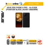 ASUS ROG PHONE 8 PRO , 24+1TB (PHANTOM BLACK) (AI2401-5B036WW)/ประกัน 1 Year/BY ITSTORE-ONLINE