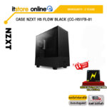 CASE NZXT H5 FLOW BLACK (CC-H51FB-01)/ประกัน 2 Year/BY ITSTORE-ONLINE
