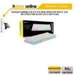 CORSAIR GAMING K/B K70 PRO MINI WIRELESS WHITE [US] MX SPEED RGB SILVER (CH-9189114-NA)/ประกัน 2 Year/BY ITSTORE-ONLINE