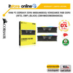 [ผ่อน 0% 10 ด.]RAM PC CORSAIR DDR5 96GB(48GBX2) VENGEANCE RGB DDR5 (INTEL XMP) (BLACK) (CMH96GX5M2B6400C32)/ประกัน limited lifetime/BY ITSTORE-ONLINE