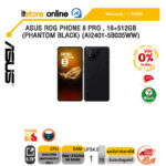 [ผ่อน 0% 10 ด.] ASUS ROG PHONE 8 PRO , 24+1TB (PHANTOM BLACK) (AI2401-5B036WW)/ประกัน 1 Year/BY ITSTORE-ONLINE