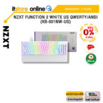[ผ่อน 0% 6 ด.] NZXT FUNCTION 2 WHITE US QWERTY/ANSI (KB-001NW-US)/ประกัน 2 Year/BY ITSTORE-ONLINE