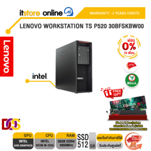 [ผ่อน 0% 10 ด.]LENOVO Workstation TS P520 30BFSKBW00/ประกัน 3 Years Onsite/BY ITSTORE ONLINE