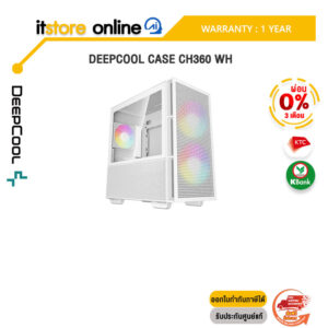[ผ่อน 0% 3 ด.] Deepcool Case CH360 WH /ประกัน 1 Year/BY ITSTORE-ONLINE