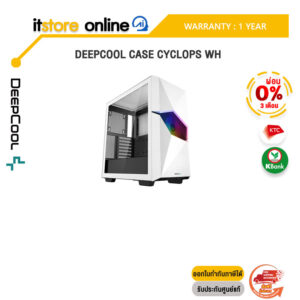 [ผ่อน 0% 3 ด.]Deepcool Case CYCLOPS WH/ประกัน 1 Years/BY ITSTORE-ONLINE