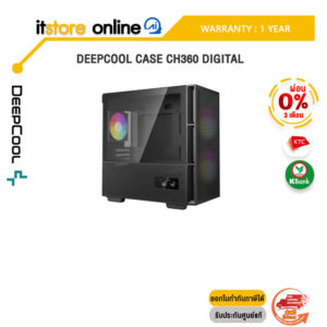 [ผ่อน 0% 3 ด.] Deepcool Case CH360 DIGITAL/ ประกัน 1 Year /BY ITSTORE-ONLINE