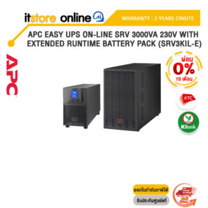 [ผ่อน 0% 10 ด.]APC Easy UPS On-Line SRV 3000VA 230V with Extended Runtime Battery Pack (SRV3KIL-E)/ประกัน2 Years Onsite/BY ITSTORE ONLINE