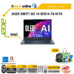 ACER SWIFT GO 14 SFG14-73-517X/Ultra 5 125H/ประกัน 2 Years/BY ITSTORE-ONLINE