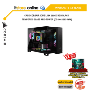 CASE CORSAIR iCUE LINK 2500X RGB BLACK TEMPERED GLASS MID-TOWER (CC-9011267-WW)/ประกัน2 Years/BY ITSTORE ONLINE