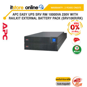 [ผ่อน 0% 10 ด.]APC Easy UPS SRV RM 10000VA 230V with RailKit External Battery Pack (SRV10KRIRK)/ประกัน2 Years onsite/BY ITSTORE ONLINE