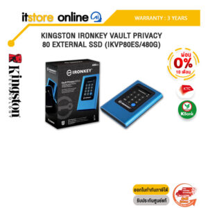 [ผ่อน 0% 10 ด.]KINGSTON IRONKEY VAULT PRIVACY 80 EXTERNAL SSD (IKVP80ES/480G)/ประกัน 3 Years/BY ITSTORE-ONLINE