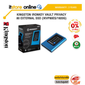 [ผ่อน 0% 10 ด.]KINGSTON IRONKEY VAULT PRIVACY 80 EXTERNAL SSD (IKVP80ES/1920G)/ประกัน 3 Years/BY ITSTORE-ONLINE