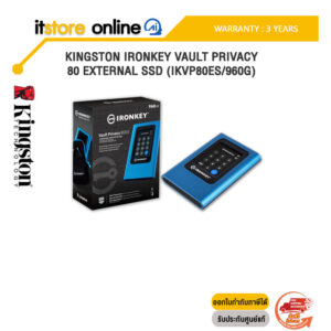 KINGSTON IRONKEY VAULT PRIVACY 80 EXTERNAL SSD (IKVP80ES/960G)/ประกัน 3 Years/BY ITSTORE-ONLINE