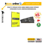 [ผ่อน 0% 3 ด.]RAM PC CORSAIR DDR5 32GB(16GBX2)/5200 CORSAIR VENGEANCE BLACK (CMK32GX5M2B5600Z40)/ประกัน limited lifetime/BY ITSTORE-ONLINE