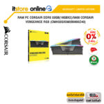 [ผ่อน 0% 3 ด.]RAM PC CORSAIR DDR5 32GB(16GBX2)/5600 CORSAIR VENGEANCE RGB (CMH32GX5M2B5600Z40)/limited lifetime/BY ITSTORE-ONLINE