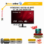 ViewSonic VA2708-4K-MHD 27” 4K UHD Monitor/IPS 4K 60Hz/ประกัน 3 Years/BY ITSTORE-ONLINE
