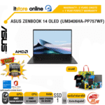 ASUS ZENBOOK 14 OLED UM3406HA-PP757WF/R7 8840HS/ประกัน 3 Years Onsite + 1Year Perfect Warranty/BY ITSTORE ONLINE