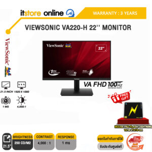 VIEWSONIC VA220-H 22'' MONITOR/VA FHD 100Hz/ประกัน 3 Years/BY ITSTORE-ONLINE
