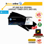 [ผ่อน 0% 3 ด.] HP 206X Blk Original LaserJet Toner Crtg (W2110X) / BY ITSTORE-ONLINE